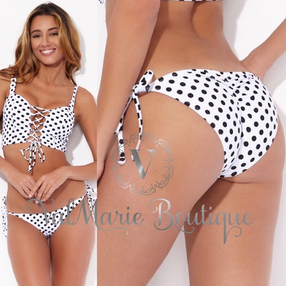 SZ M LAST 1! Polka dot bustier top bikini - Picture 5 of 6